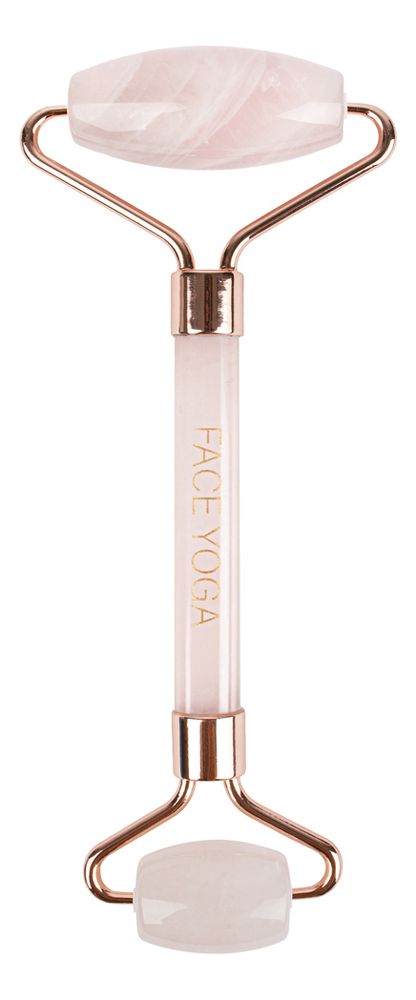 Роллер для лица из натурального розового кварца шар из розового кварца sisterstone