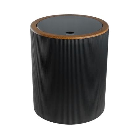 Ведро для мусора Fixsen Black Boom FX-411-6 с крышкой 5 л пластик черное