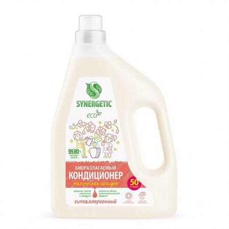 Кондиционер-ополаскиватель для белья Synergetic Магическая орхидея 1,5 л