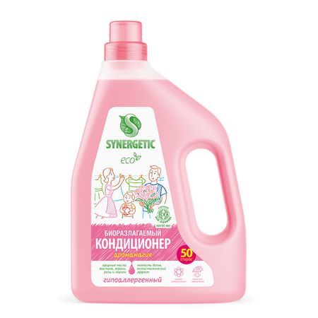 Кондиционер-ополаскиватель для белья Synergetic Аромамагия, 1,5 л, 50 стирок