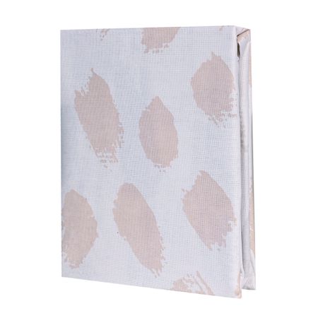 Простыня на резинке 180х200х25 см бязь серо-белая Melissa Rhona