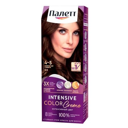 Крем-краска для волос Палетт Интенсивный цвет 4-5, G3 Золотистый трюфель 110 мл