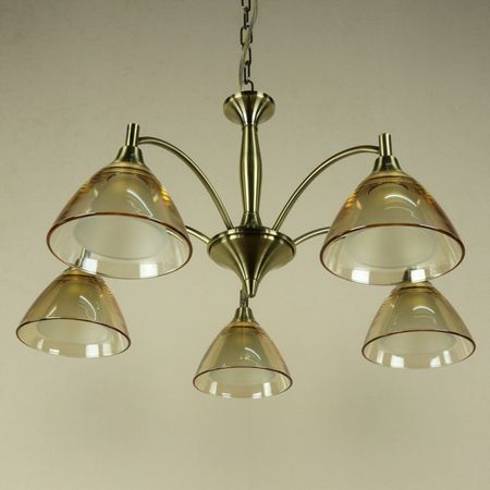 Люстра Florex на цепи модерн Е14 5*60W (L.0146/5 BRONZO CHIARO)
