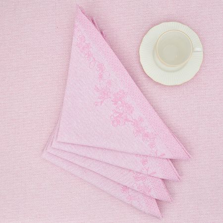 Набор салфеток Милфлер/Milfler розовый бархатный лоток для украшений treachi розовый