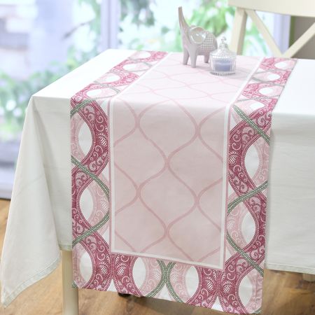 Скатерть-дорожка Облачко/Nuvoletta лен белая скатерть дорожка