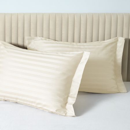 Комплект наволочек Экрю с ушками, страйп-сатин 40156 комплект наволочек cottonika 70х70см 2шт сатин страйп бордовый арт кн77стр борд