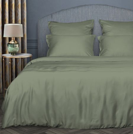 Постельное белье Sage Green льняные наволочки в клетку sage green 45x45 см