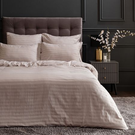 Постельное белье Пепельно-серый/Ash gray I пододеяльник cottonika 145х215см сатин страйп серый арт пд1 5стр сер