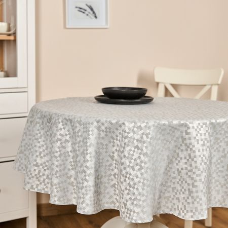 Скатерть круглая Casella круглая водонепроницаемая скатерть из пвх с очным принтом
