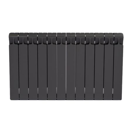 Радиатор биметаллический Rifar Monolit 500 мм 12 секций 3/4 боковое подключение серый лента цифр математика раскладной плакат из 9 секций упаковка фгос