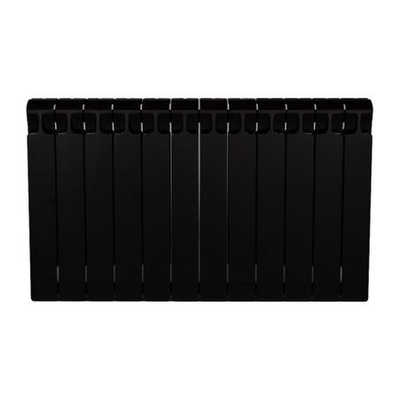 Радиатор биметаллический Rifar Monolit 500 мм 12 секций 3/4 боковое подключение антрацит лента цифр математика раскладной плакат из 9 секций упаковка фгос