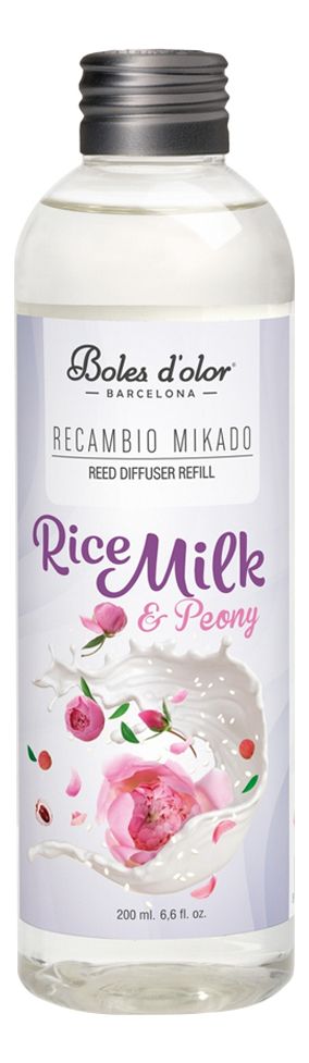 Ароматический диффузор Ambients Rice Milk & Peony (Пион и Рисовое молоко): ароматический диффузор 200мл (запаска)