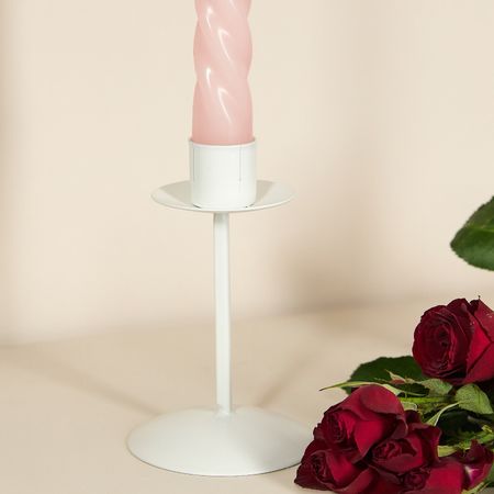 Подсвечник Классический/Classico на ножке, белый