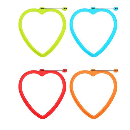 Форма для яичницы Hitt сердце 11x11x2 см в ассортименте креативный панч объемный d 25 мм 6 фигурных лезвий в ассортименте в блистере