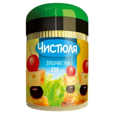 Зубочистки чистюля 250 шт