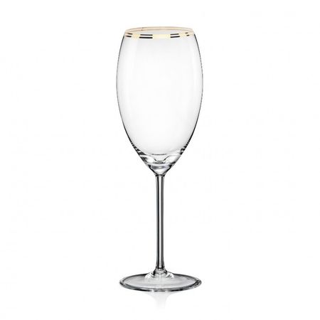 Набор бокалов Crystalex A.S. грандиосо золото для вина 450 мл 2 шт