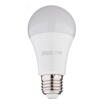 Лампа светодиодная Gauss E27 3000К 12 Вт 1130 Лм 180-240 В груша A60 матовая