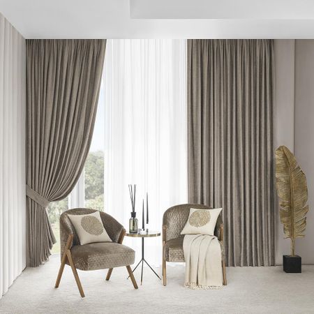 Комплект штор с подхватами Togas Ромуло коричневый 260x300 см поднос togas аберро коричневый 40х25 см