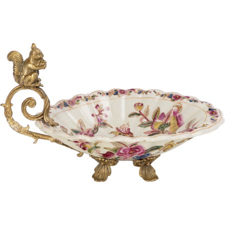 Чаша Glasar с белочкой 24х15х15 см