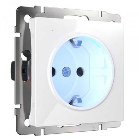 Розетка Werkel встраиваемая белая с подсветкой (a051125) экслибрисы и штемпели частных коллекций в фондах исторической библиотеки вып 1 2 е изд перераб и доп