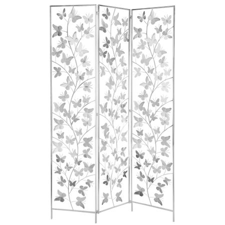 Ширма интерьерная Glasar Бабочки серебристая 120х2х180 см ребенок и книга ширма с информацией для родителей и педагогов