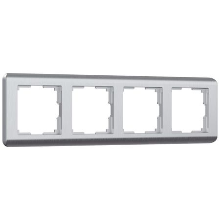 Рамка Werkel Stream четырехместная серебряная (a051275)