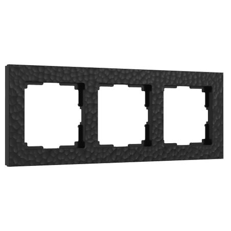 Рамка Werkel Hammer трехместная черная (a052521)