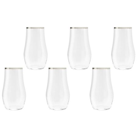 Набор стаканов для воды Same Сабина платина 6 шт