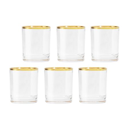 Набор стопок для водки Same Сабина золото 6 шт