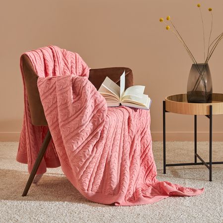 Плед Ituero, розовый необработанный розовый кварц aiercrystal