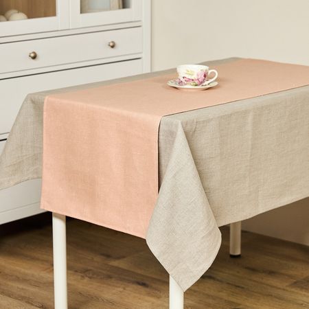 Скатерть-дорожка Дебют лен белая скатерть дорожка