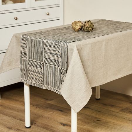 Скатерть-дорожка Сканди хлопковая марлевая скатерть дорожка розового а