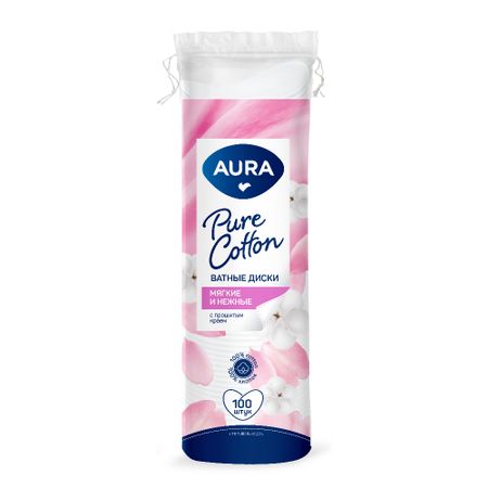 Диски ватные AURA 100 шт
