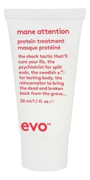Укрепляющий протеиновый уход для волос Mane Attention Protein Treatment: Уход 30мл