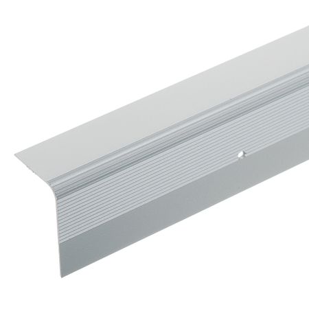 Порог алюминиевый угловой наружный 60х40х1800 мм серебро порог алюм разноур 39 4 10мм 0 9м анод серебро