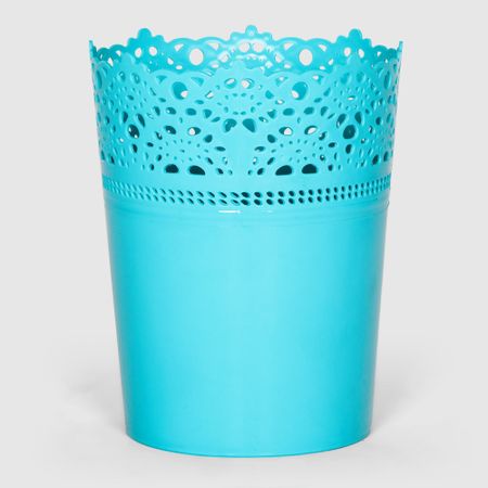 Горшок Serinova Crochet 11,5х11,5х14,8 см бирюзовый