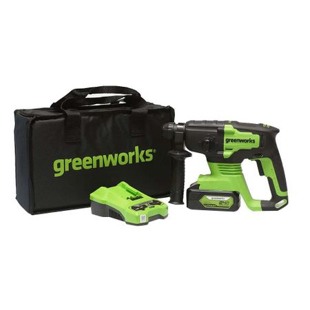 Перфоратор аккумуляторный Greenworks GD24SDS2K4 24 В 2 Дж 1х4Ач Li-Ion SDS-plus с АКБ и ЗУ (3803007UB) ccnp удаленный доступ учебное руководство