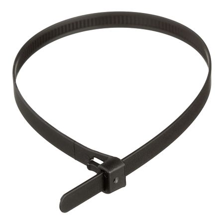 Стяжка кабельная Европартнер PRM 300х7,5 мм многоразовая нейлоновая черная (50 шт.) (88263)