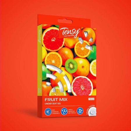 Ароматизатор под сиденье Tensy Фруктовый микс TDD-08 гелевый, 185 г ароматизатор воздуха гелевый lelea лимон 70 г