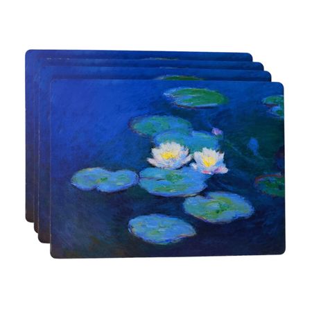 Набор подставок Genlex белые кувшинки 4 шт 396х296 мм