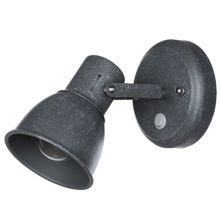 Спот настенный Arte Lamp Jovi E14 40 Вт 2 кв.м серый IP20 (A1677AP-1GY)