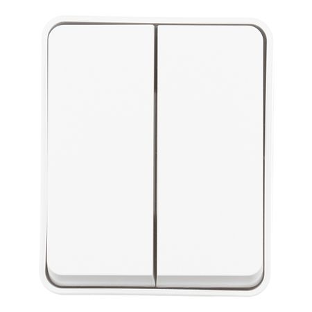 Выключатель Systeme Electric AtlasDesign Profi54 двухклавишный накладной белый (ATN540151)