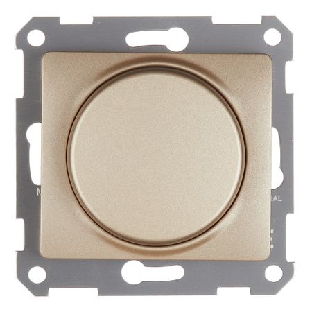 Диммер Systeme Electric Glossa встраиваемый титан поворотно-нажимной (GSL000423)