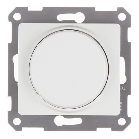 Диммер Systeme Electric Glossa встраиваемый белый поворотно-нажимной (GSL000123)