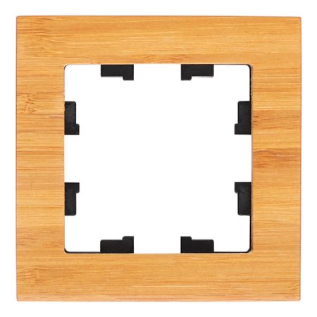 Рамка Systeme Electric AtlasDesign Nature одноместная дерево бамбук (ATN353201) развивающая рамка пожарная машина дерево 15х15 см zk 011