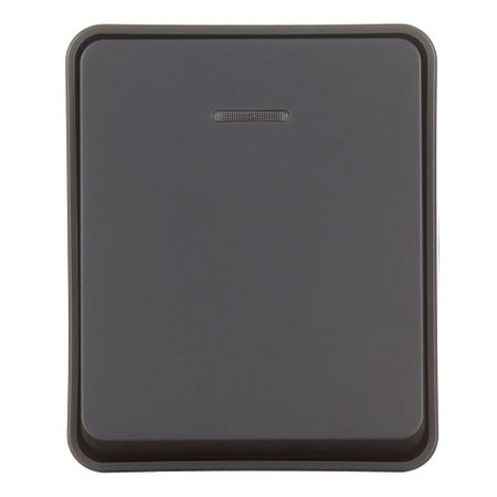 Выключатель Systeme Electric AtlasDesign Profi54 одноклавишный накладной антрацит с подсветкой (ATN544013)