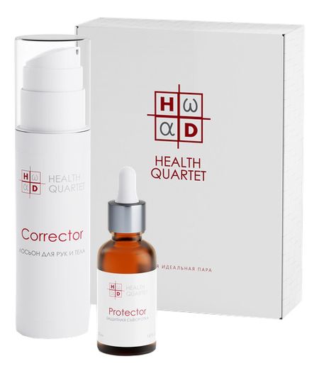 Набор Идеальная пара Универсальная забота о коже (защитная сыворотка д/лица с а-липоевой кислотой Protector 30мл + лосьон д/рук и тела Corrector 150мл) идеальная пара