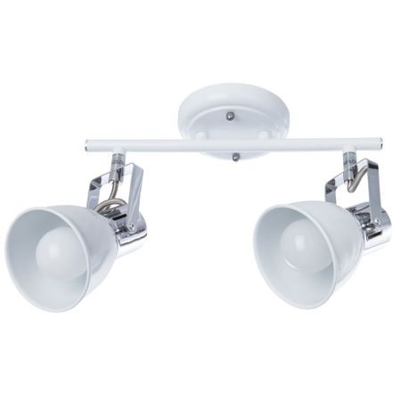Спот Arte Lamp Jovi E14 80 Вт 4 кв.м белый/серебристый IP20 (A1677PL-2WH)