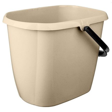 Ведро Profit House Malta прямоугольное бежевое 13 л