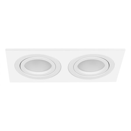 Светильник встраиваемый GU10 белый 100 Вт IP20 Arte Lamp Tarf (A2168PL-2WH) спот arte lamp topic gu10 35 вт 1 кв м белый ip20 a2357pl 1wh